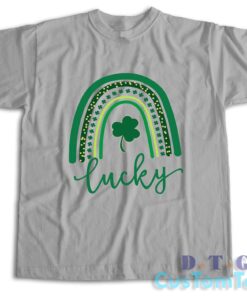 St. Patrick's Day Lucky Rainbow T-Shirt Color Grey