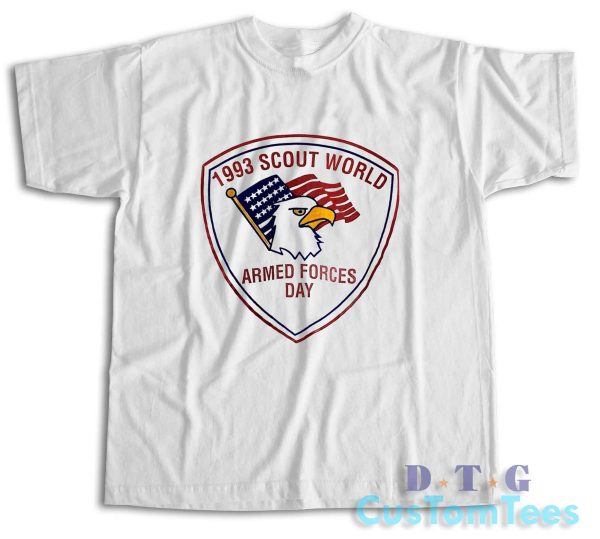 1993 Scout World Armed Forces Day T-Shirt
