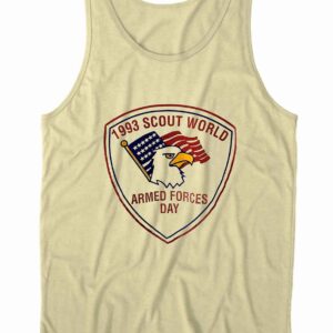 1993 Scout World Armed Forces Day Tank Top Color Cream