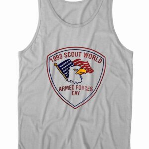 1993 Scout World Armed Forces Day Tank Top Color Grey