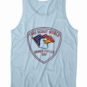 1993 Scout World Armed Forces Day Tank Top Color Light Blue