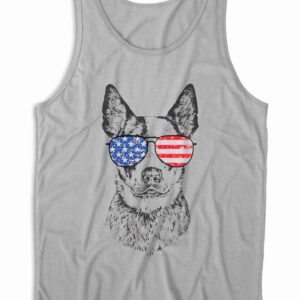 Australian Cattle Dog Fourth of July Tank Top