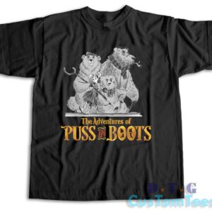 Puss in Boots The Last Wish T-Shirt Color Black