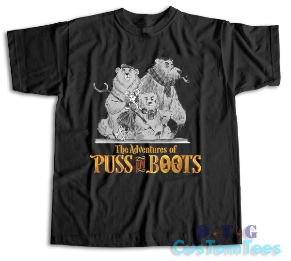 Puss in Boots The Last Wish T-Shirt Color Black