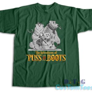 Puss in Boots The Last Wish T-Shirt Color Dark Green