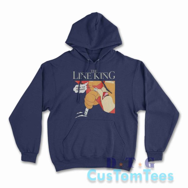 The Line King Fuck The Kingdom Hoodie Color Navy
