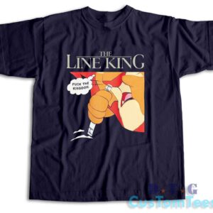 The Line King Fuck The Kingdom T-Shirt Color Navy