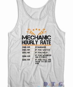 Mechanic Hourly Rate Tank Top