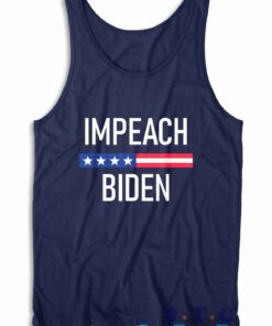 Impeach Biden Tank Top Color Navy